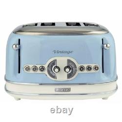 Ensemble d'appareils de cuisine rétro : Bouilloire bleue Vintage Ariete, grille-pain et micro-ondes de 20L