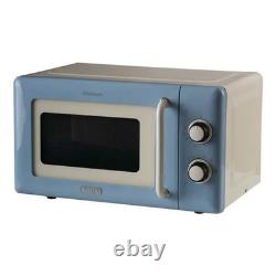 Ensemble d'appareils de cuisine rétro : Bouilloire bleue Vintage Ariete, grille-pain et micro-ondes de 20L