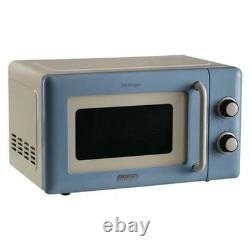 Ensemble d'appareils de cuisine rétro : Bouilloire bleue Vintage Ariete, grille-pain et micro-ondes de 20L