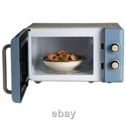 Ensemble d'appareils de cuisine rétro : Bouilloire bleue Vintage Ariete, grille-pain et micro-ondes de 20L