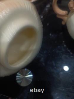 Ensemble de 13 pièces de théière Carousel en champignon crème géant d'Arnel