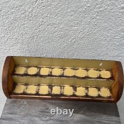 Ensemble de 16 bocaux à épices Griffith Milk Vintage avec support et couvercles rouges - Décor de cuisine rétro