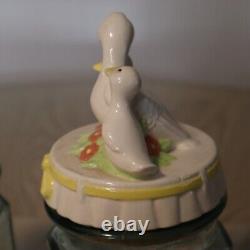 Ensemble de 2 couvercles de canard vintage avec bocaux + bouchons, décoration de cuisine et rangement en oie