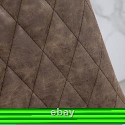 Ensemble de 2 tabourets de bar réglables, tabouret de cuisine pivotant rétro avec dossier, repose-pieds