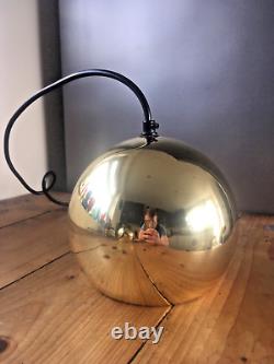 Ensemble de 3 lampes de plafond en aluminium à pointes des années 80, style spatial rétro vintage pour cuisine des années 60.