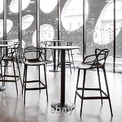 Ensemble de 4 chaises tabouret de bar de style maître pour café, cuisine, restaurant, hauteur 66 cm