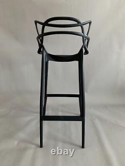 Ensemble de 4 chaises tabouret de bar de style maître pour café, cuisine, restaurant, hauteur 66 cm