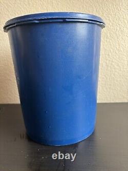 Ensemble de 5 bocaux empilables Tupperware Servalier vintage bleu