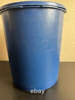 Ensemble de 5 bocaux empilables Tupperware Servalier vintage bleu