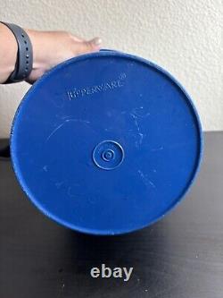 Ensemble de 5 bocaux empilables Tupperware Servalier vintage bleu