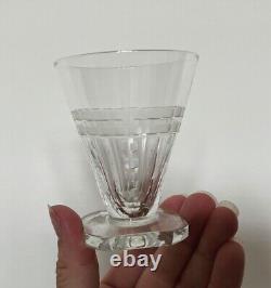 Ensemble de 5 verres à vin français vintage des années 1930