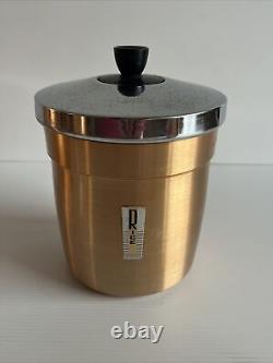 Ensemble de 6 boîtes de cuisine rétro en aluminium anodisé vintage des années 1950-1960 en cuivre