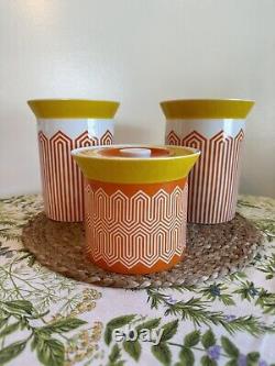 Ensemble de bocaux de cuisine Johnathan Alder Happy Chic Mod Vintage Mad Men MCM Rétro