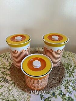 Ensemble de bocaux de cuisine Johnathan Alder Happy Chic Mod Vintage Mad Men MCM Rétro