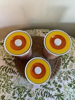 Ensemble de bocaux de cuisine Johnathan Alder Happy Chic Mod Vintage Mad Men MCM Rétro