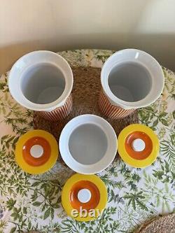 Ensemble de bocaux de cuisine Johnathan Alder Happy Chic Mod Vintage Mad Men MCM Rétro