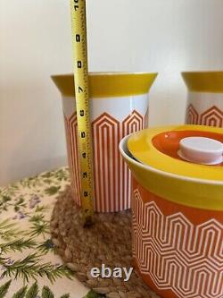 Ensemble de bocaux de cuisine Johnathan Alder Happy Chic Mod Vintage Mad Men MCM Rétro