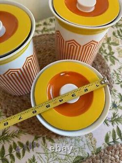 Ensemble de bocaux de cuisine Johnathan Alder Happy Chic Mod Vintage Mad Men MCM Rétro