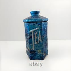 Ensemble de bocaux de cuisine en céramique vintage au design moderne du milieu du siècle, style vacances