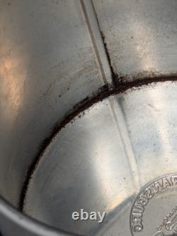 Ensemble de bocaux de cuisine peints Ransburg des années 70 avec boutons et cuillères blancs en métal étamé (G)