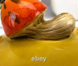 Ensemble de bocaux en céramique Merry Mushroom vintage du Japon, 4 pièces, décoration de cuisine