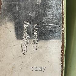 Ensemble de boîtes de conserve de cuisine en métal Lincoln Beautyware de l'époque du milieu du siècle, en vert avocat