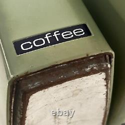 Ensemble de boîtes de conserve de cuisine en métal Lincoln Beautyware de l'époque du milieu du siècle, en vert avocat