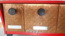 Ensemble de boîtes et de canisters de cuisine Krestline vintage rétro AS IS tiroirs en métal DHB