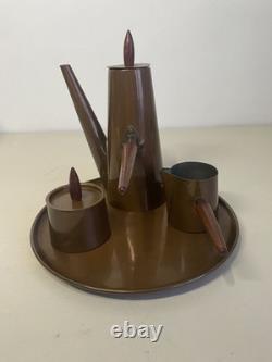Ensemble de café en cuivre rétro vintage des années 1960 par ARGV Portugal