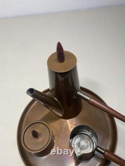 Ensemble de café en cuivre rétro vintage des années 1960 par ARGV Portugal