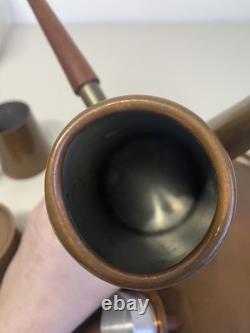 Ensemble de café en cuivre rétro vintage des années 1960 par ARGV Portugal