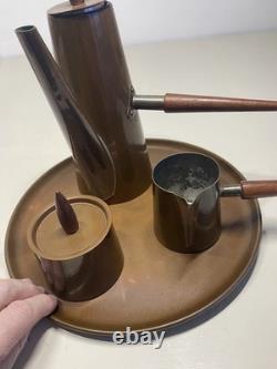 Ensemble de café en cuivre rétro vintage des années 1960 par ARGV Portugal