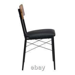 Ensemble de chaises de table à manger industriel 3/4pcs banc vintage rétro mobilier de cuisine