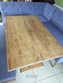 Ensemble de coin salle à manger de cuisine Barker & Stonehouse avec canapé, banc et table en bois dur