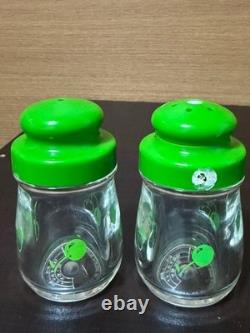 Ensemble de contenants à épices en plastique rétro Showa, décor de cuisine vintage, Japon