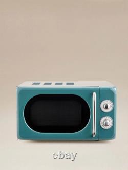 Ensemble de cuisine bouilloire, grille-pain, micro-ondes et air fryer bleu sarcelle rétro élégant vintage Royaume-Uni