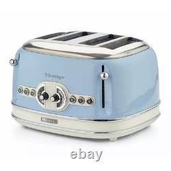 Ensemble de cuisine rétro bleu Ariete : bouilloire vintage, grille-pain et mini four Royaume-Uni