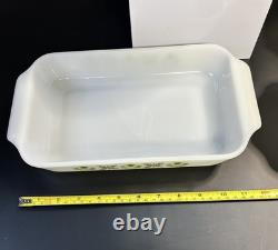 Ensemble de cuisson Vintage Fire King Meadow Green 5 pièces MCM Esthétique rétro de cuisine RARE