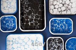 Ensemble de plats rectangulaires de service et de rôtissage en émail de 3 pièces Rozi Bubble Collection