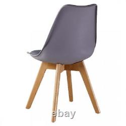 Ensemble de salle à manger Jamie avec 4 chaises de salle à manger Jamie & table en bois Halo? Options de couleur