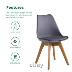 Ensemble de salle à manger Jamie avec 4 chaises de salle à manger Jamie & table en bois Halo? Options de couleur