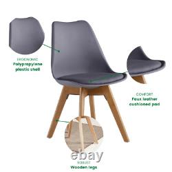 Ensemble de salle à manger Jamie avec 4 chaises de salle à manger Jamie & table en bois Halo? Options de couleur