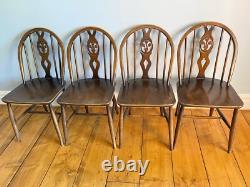 Ensemble de salle à manger MCM Ercol Fleur de Lys / Mobilier / Vintage / Rétro / Chaises / Table / Cuisine