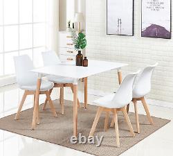 Ensemble de table à manger et chaises Table moderne et 4 chaises Divers ensembles scandinaves