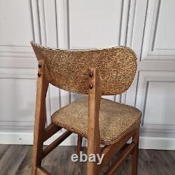 Ensemble vintage de 4 chaises de salle à manger rétro Laitest, style danois du milieu du siècle MCM.