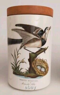 Ensemble vintage de 5 bocaux de rangement Portmeirion Oiseaux de Grande-Bretagne