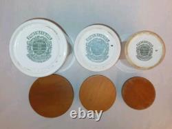 Ensemble vintage de 5 bocaux de rangement Portmeirion Oiseaux de Grande-Bretagne