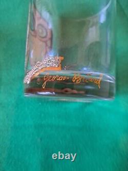 Ensemble vintage de 6 verres à tumblers Hibou Georges Briard