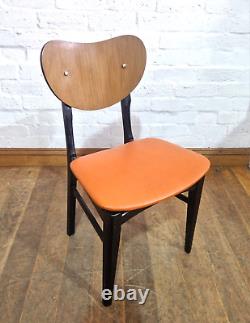 Ensemble vintage rétro de 4 chaises de salle à manger de cuisine