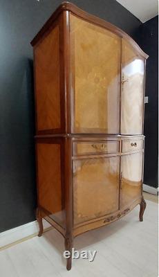 Epstein Boissons Cabinet, Cocktail Cabinet, Walnut Burr, Vintage Boissons Cabinet